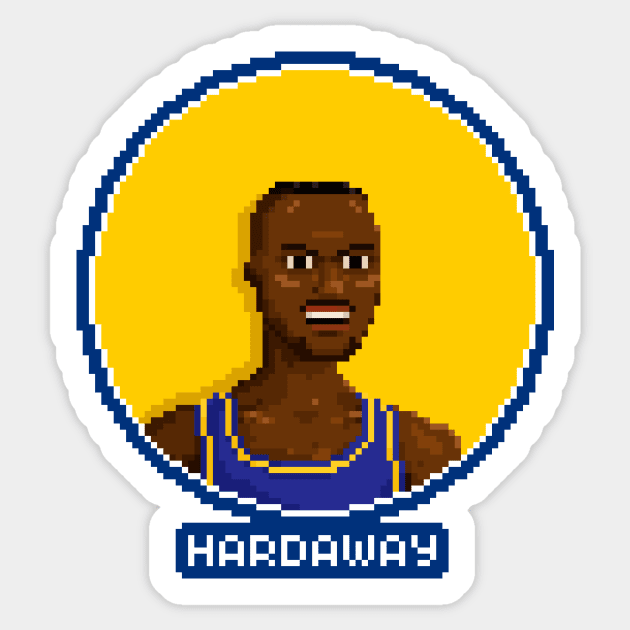 T Hardaway Sticker by PixelFaces